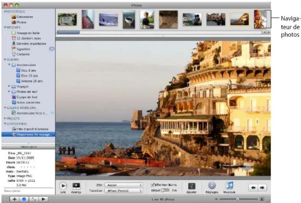 APPLE IPhoto 08 - Pour créer un diaporama : - 1