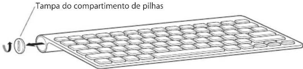 APPLE Wireless (2009) - Para substituir as pilhas: - 1