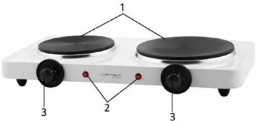 WAVES HP104529 - WICHTIGE SICHERHEITSHINWEISE FÜR ELEKTRISCHE KOCHPLATTEN - 1