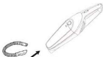 Duronic VC7 - Assembling for handheld use: - 2