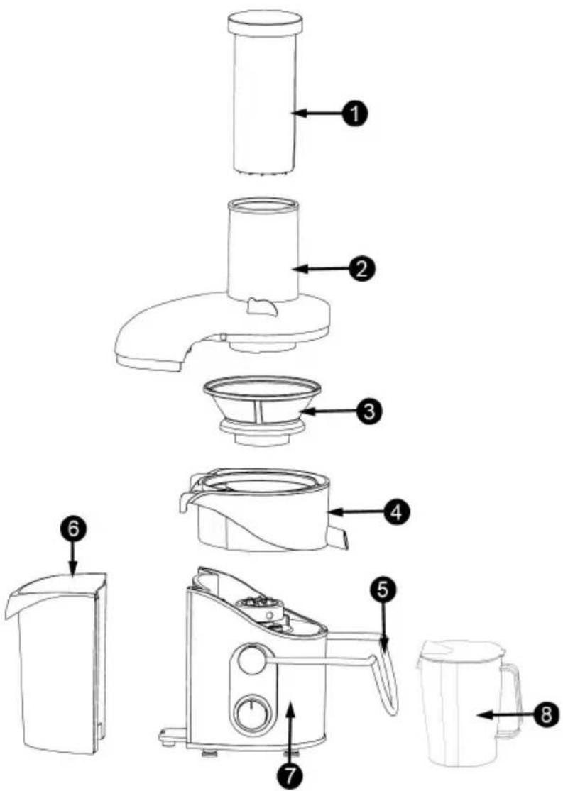 Duronic JE8 - Diagram - 1