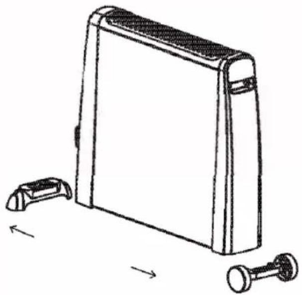 Duronic HV051 - Einbau der Räder und des Fusses - 1