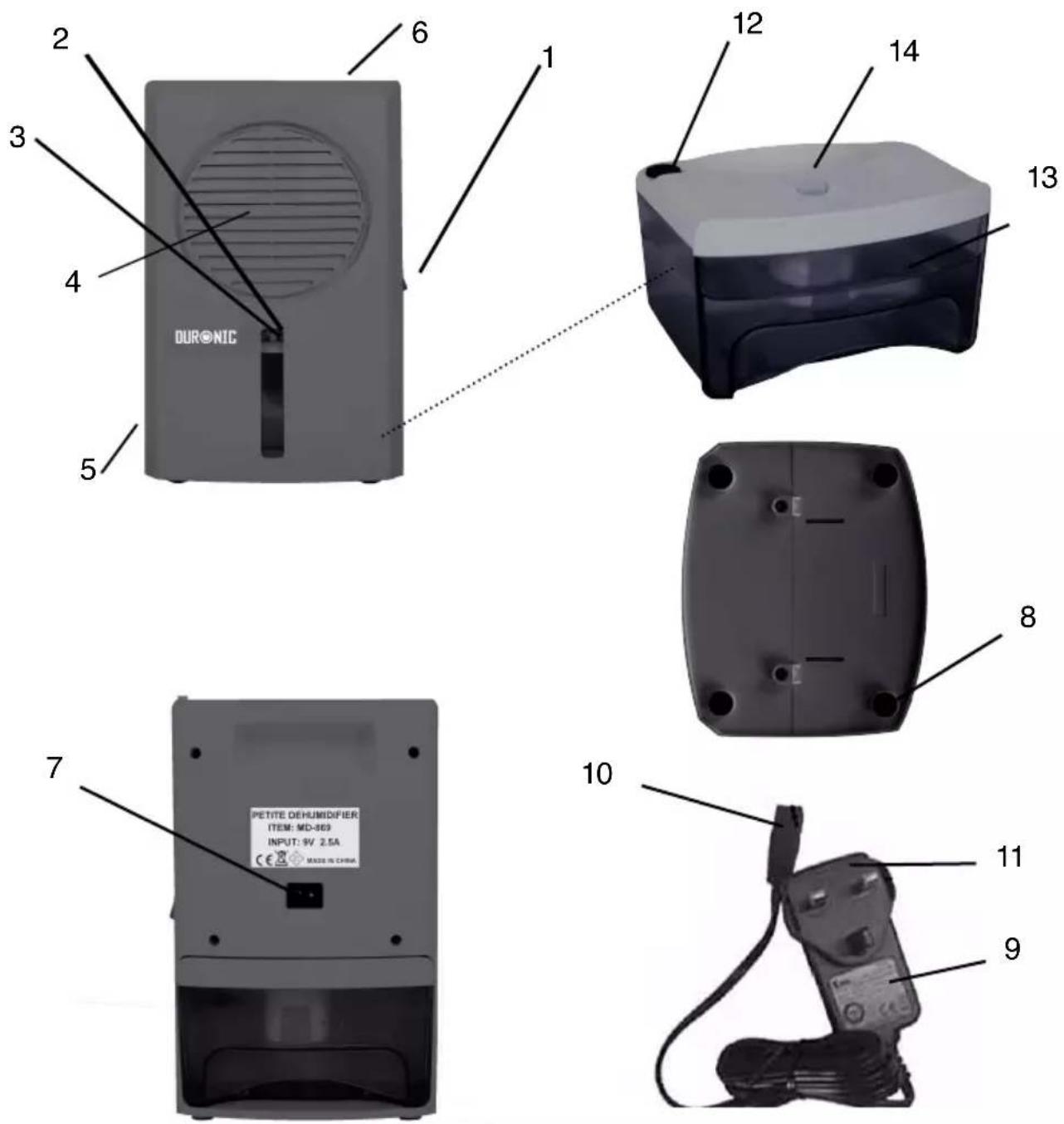 Duronic DH05 - Componenti del prodotto - 1