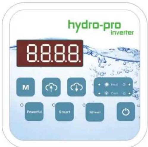 Hydro-Pro Inverter 35T - Przyciski panelu sterujućego z wyświetlaczm ciełtokrystalicznym LED - 1
