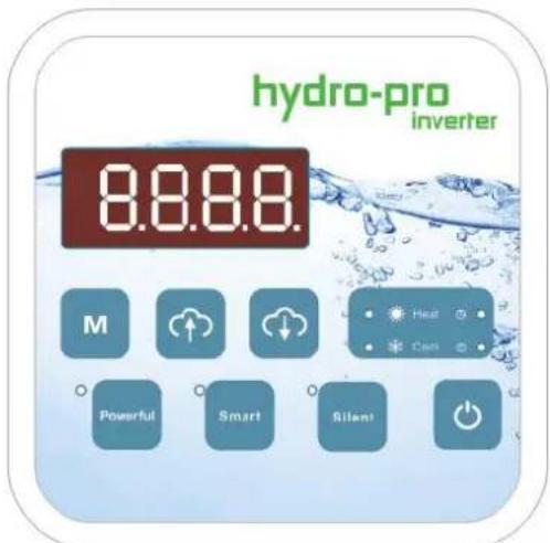 Hydro-Pro Inverter 21 - Przyciski panelu sterujućego z wyświetlaczm ciełtokrystalicznym LED - 1