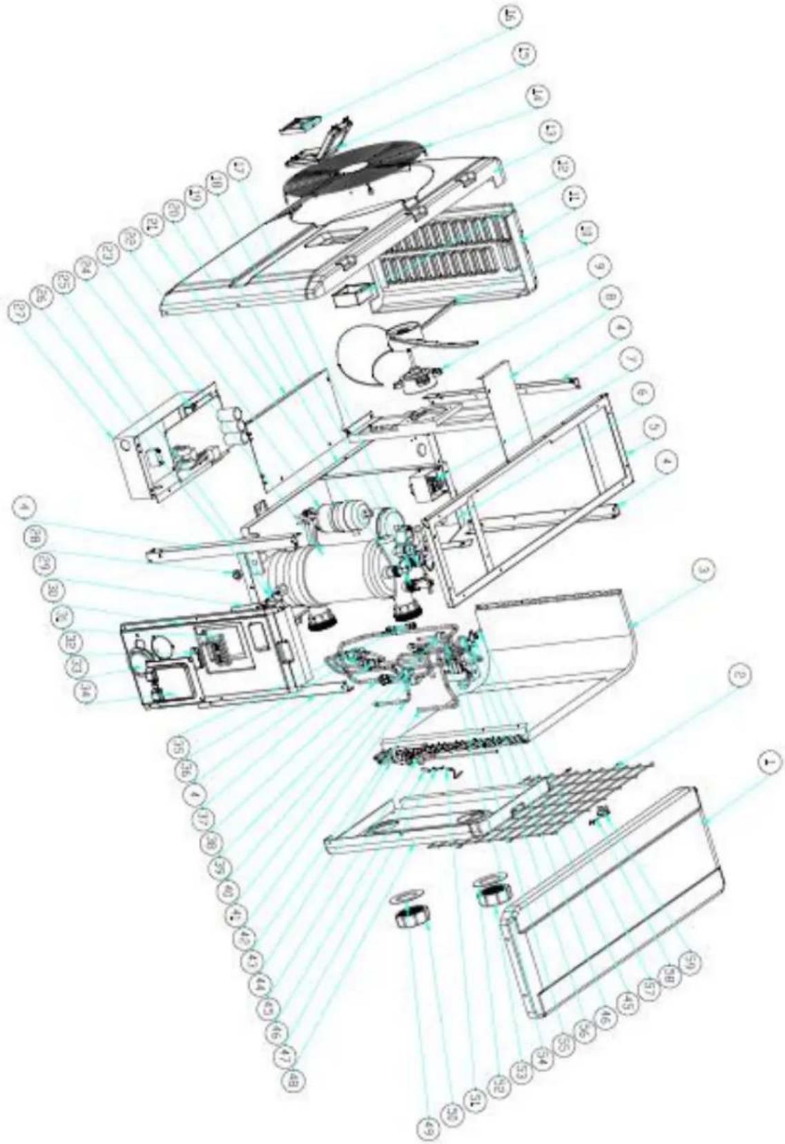 Hydro-Pro Inverter 17 - 1 Exploded Diagram - 1