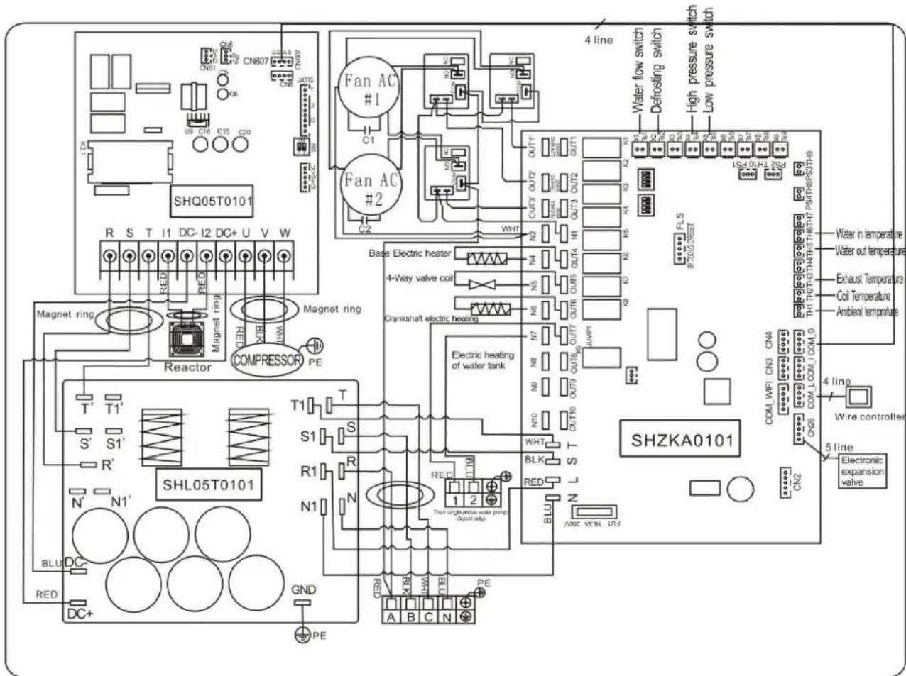 Hydro-Pro Inverter 17 - SWIMMING POOL HEAT PUMP WIRING DIADRAM - 1