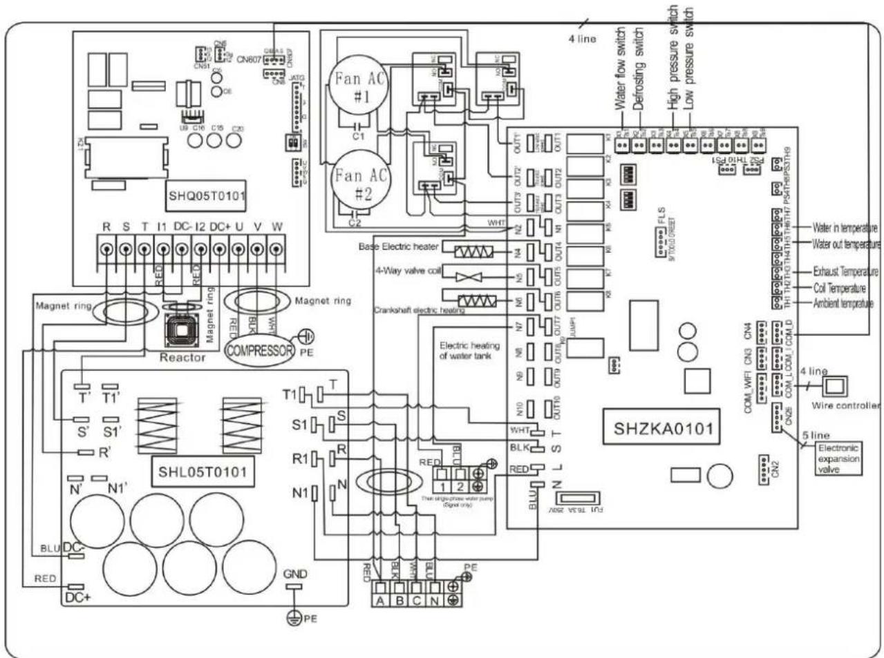 Hydro-Pro Inverter 10 - SWIMMINGPOOL VARMEPUMPE WIRING DIAGRAM - 1