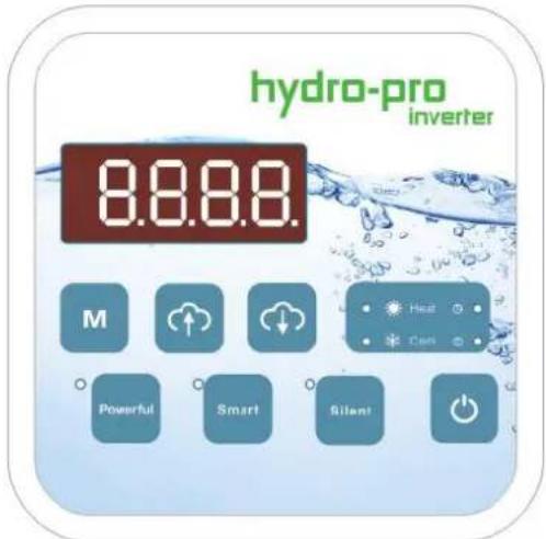 Hydro-Pro Inverter 10 - Przyciski panelu sterujućego z wyświetlaczm ciełtokrystalicznym LED - 1