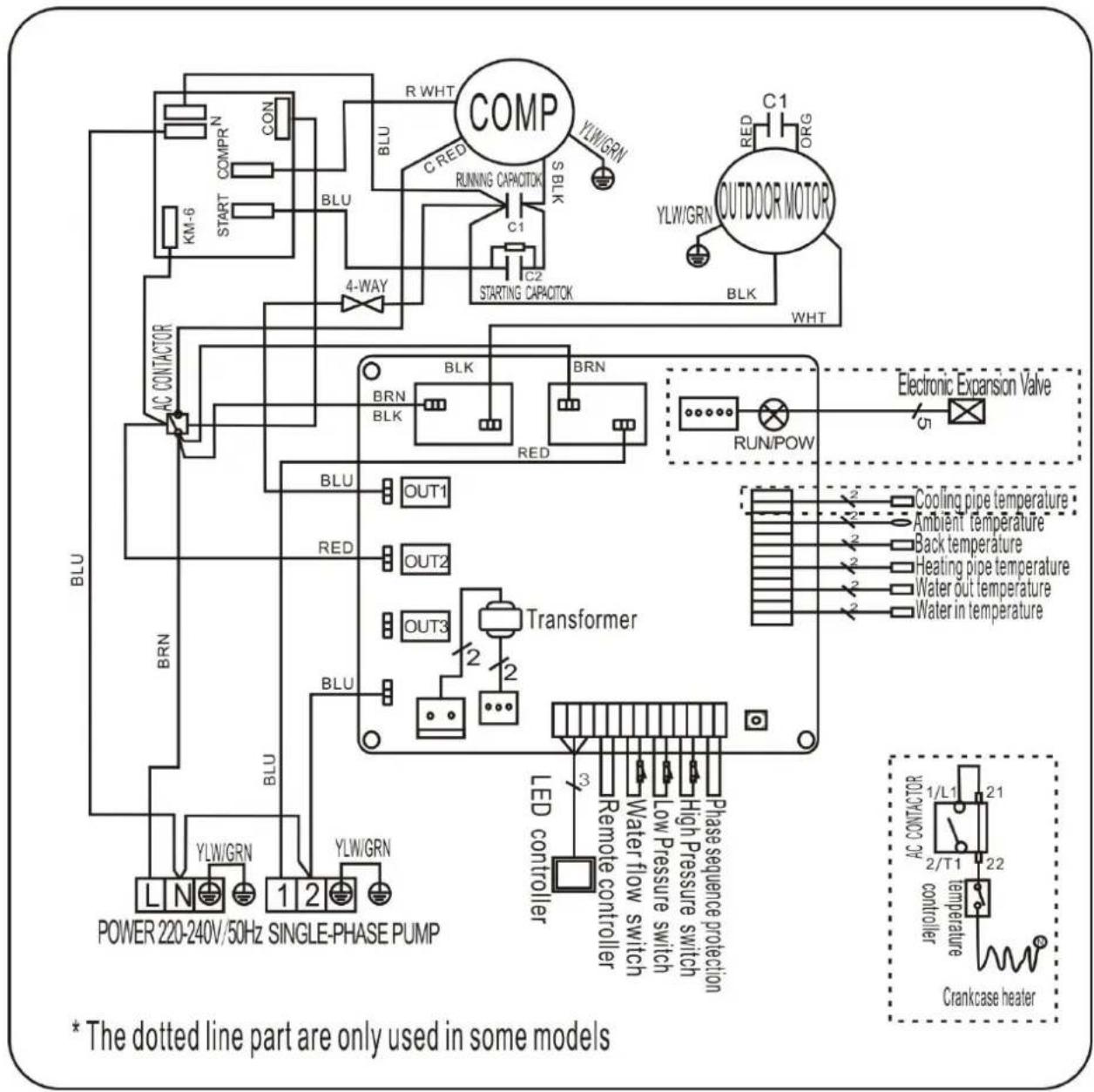 Hydro-Pro 18 - SWIMMING POOL HEAT PUMP WIRING DIADRA - 1