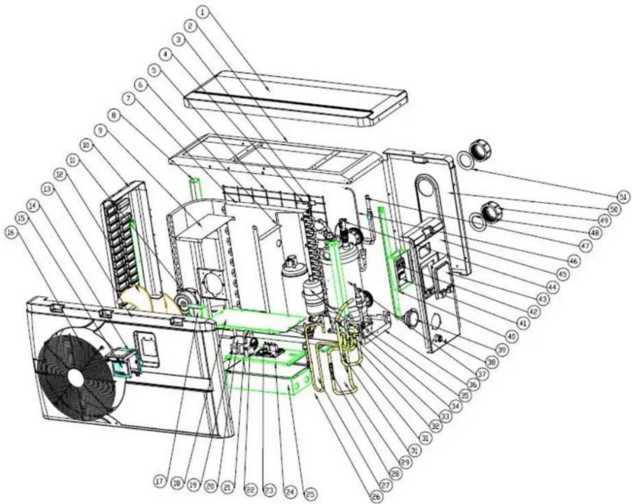 Hydro-Pro 18 - Exploded Diagram - 1