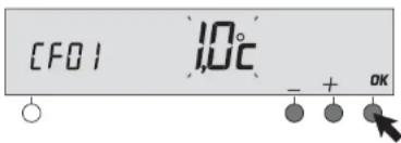 CFO1 10°C - + OK