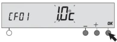 CF01 1.0°C - + OK