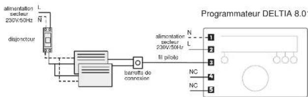DELTA DORE Deltia 8.01 - Raccordement - 1