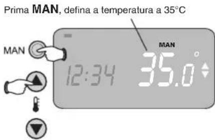 HONEYWELL Homexpert THR870B - Active as pilhas e prenda a tampa do termóstato - 7