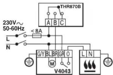 HONEYWELL Homexpert THR870B - Schémas de câblage - 7