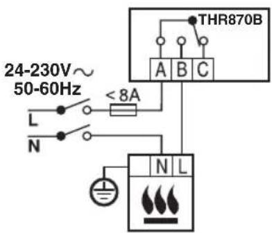 HONEYWELL Homexpert THR870B - Schémas de câblage - 2