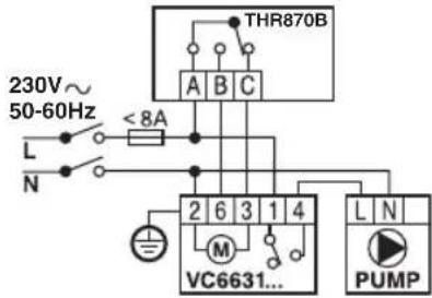 HONEYWELL Homexpert THR870B - Schémas de câblage - 6