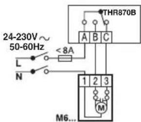 HONEYWELL Homexpert THR870B - Diagrams del cableado - 4