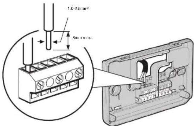 HONEYWELL Homexpert THR870B - Conecte el cableado del sistemas - 1