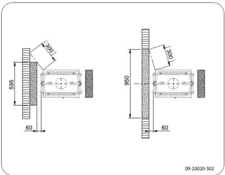 DOVRE ZEN 102 - ZEN 102 - Distanze minime in millimetri - 1
