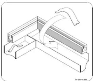 DOVRE 2520VG - Uitwendige kader monteren - 5