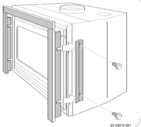 DOVRE 2520VG - Building into an existing hearth - 1