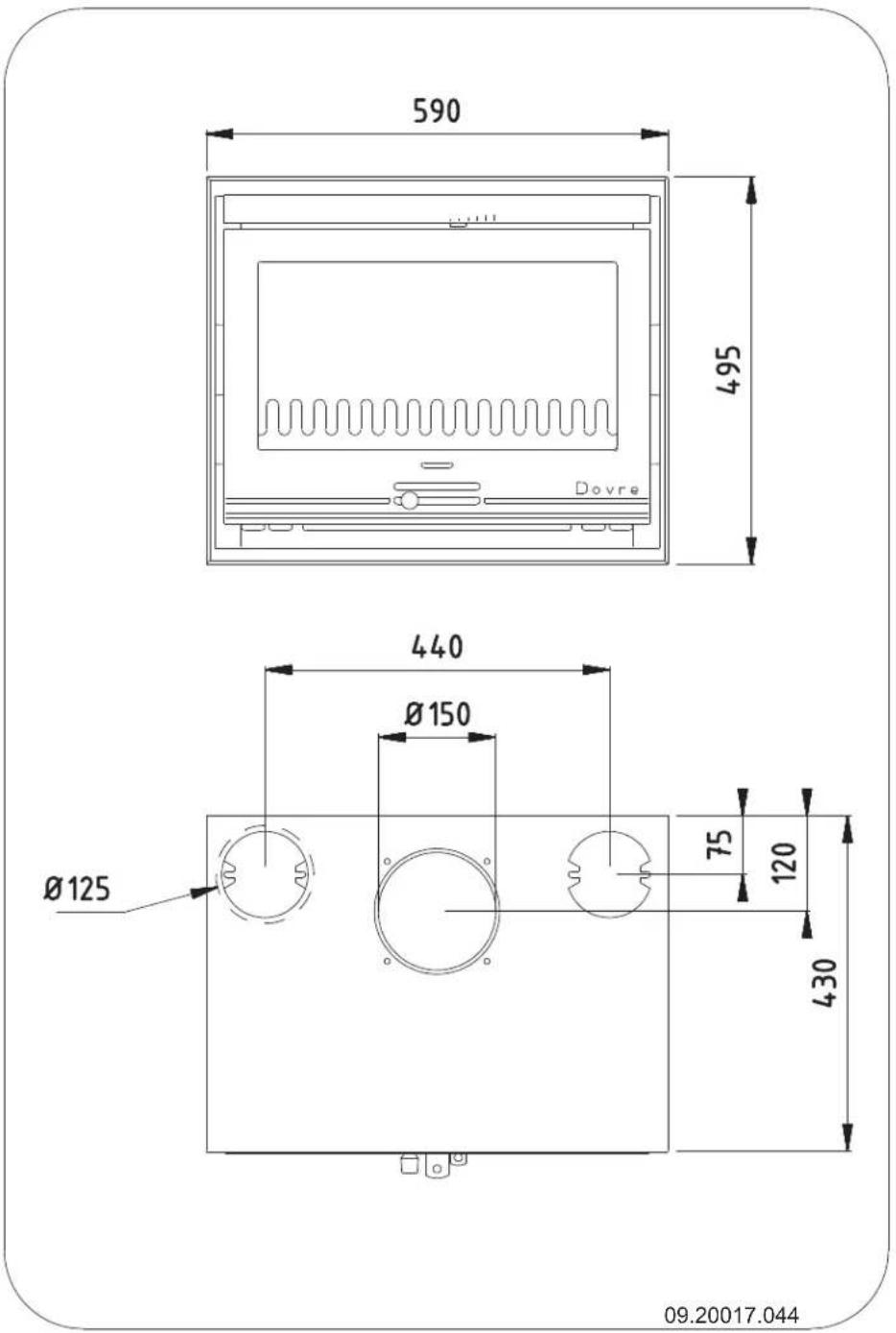 DOVRE 2520S2R - Anlage 3: Abmessungen - 1
