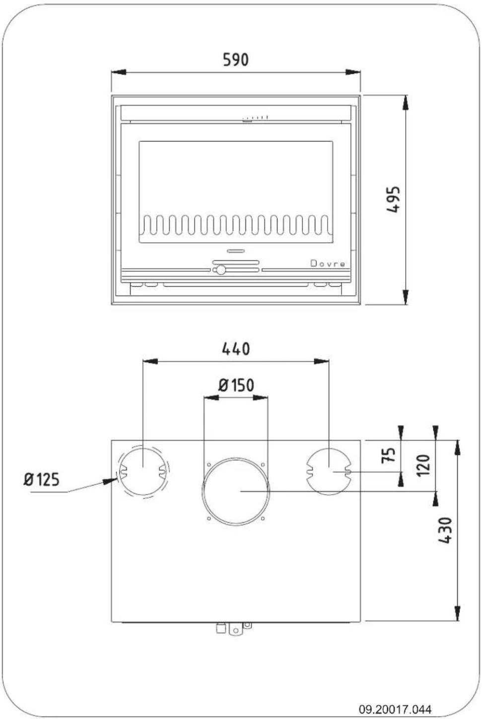 DOVRE 2520S2R - Appendix 3: Dimensions - 1