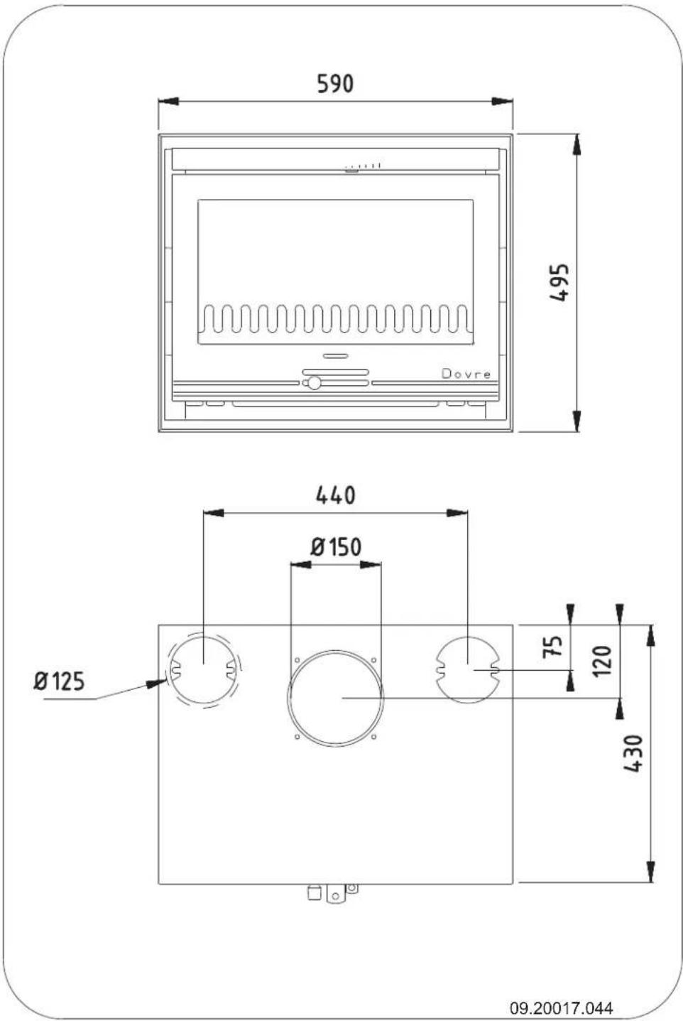 DOVRE 2520S2R - Annexe 3: Dimensions - 1