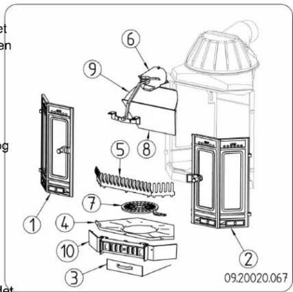 DOVRE Phoenix II - Modell i 2000S serien (dørhøyde 620 mm) - 1