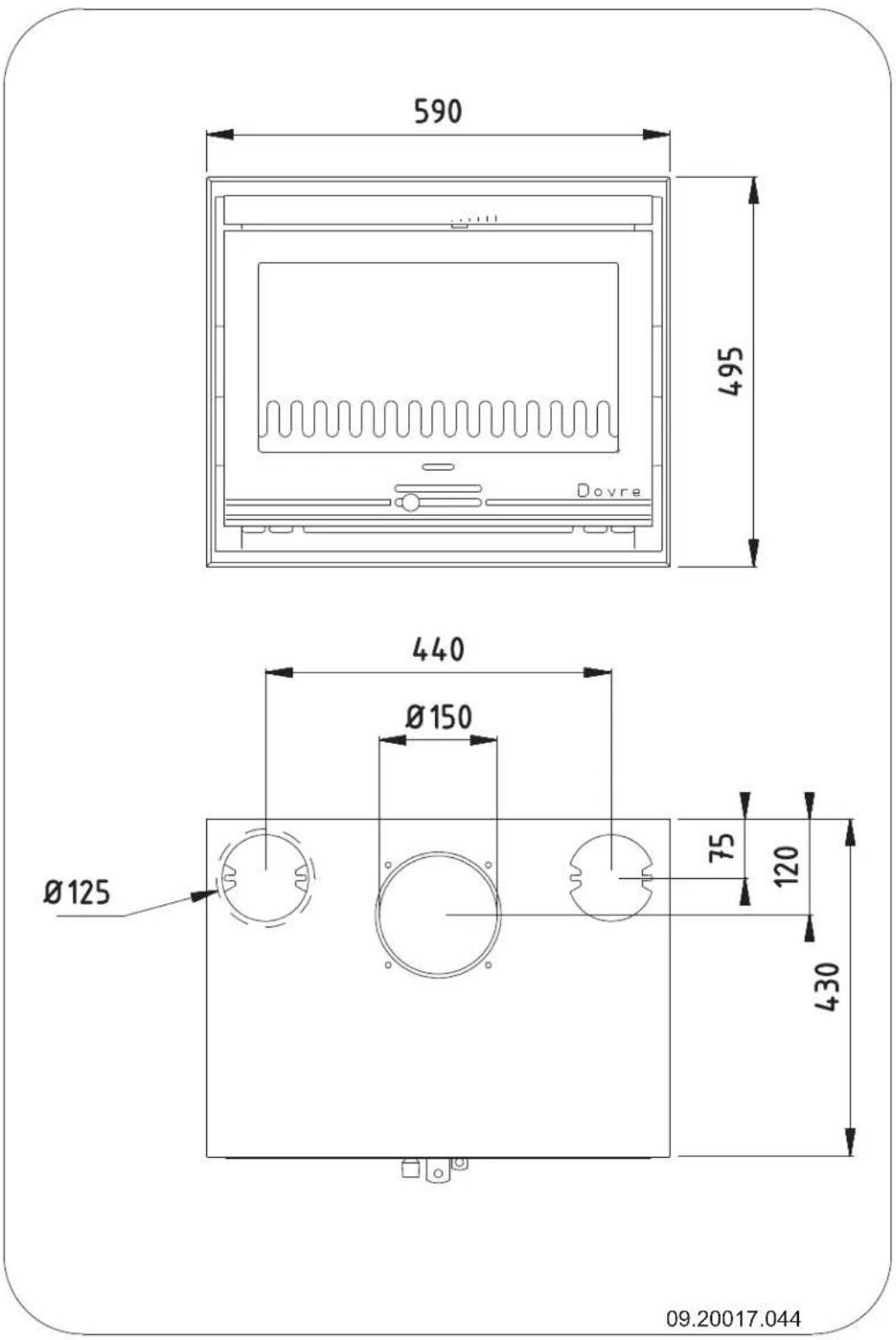 DOVRE 2510CTD - Bijlage 3: Afmetingen - 1