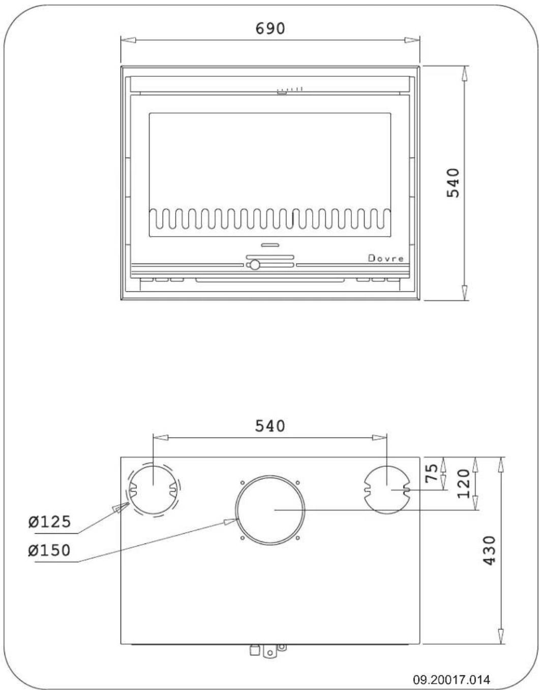 DOVRE 2510CTD - Bijlage 3: Afmetingen - 5