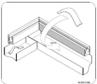 DOVRE 2510CTD - Uitwendige kader monteren - 4
