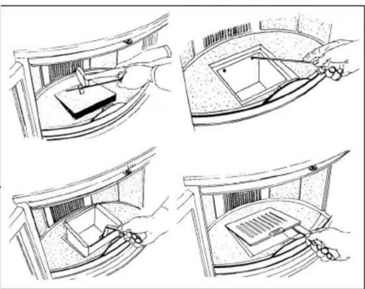 DOVRE 2400GLA - Installation of the ashtray (if applicable) - 1