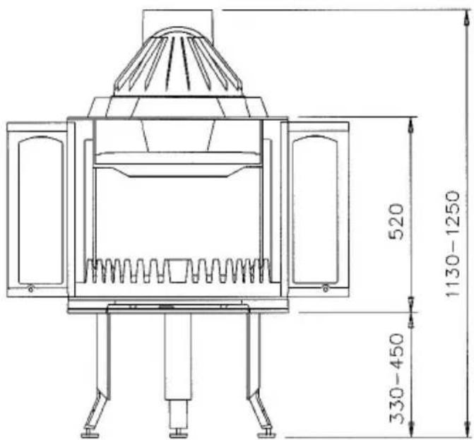 DOVRE 2400GLA - Die Bauart-Raumheizvermogen - 1