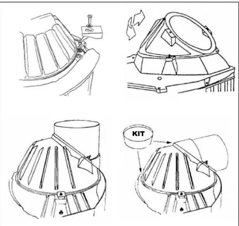DOVRE 2400BSA - Montage de l'avaloir et du collier de raccordement - 1