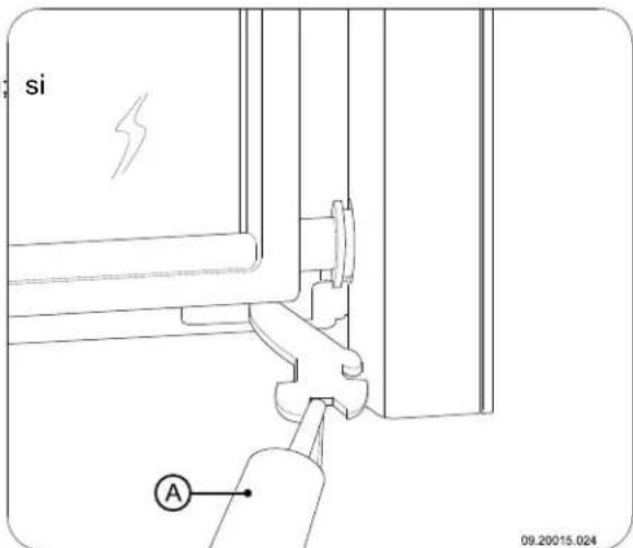 DOVRE 2180CBBS - Smontare il tagliafiamma - 2