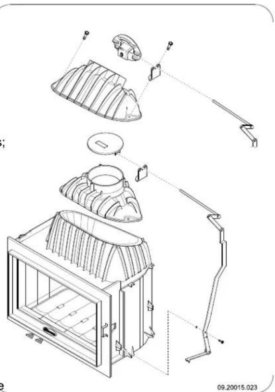 DOVRE 2180CBBS - Richting van de aansluitkraag wijzigen - 1