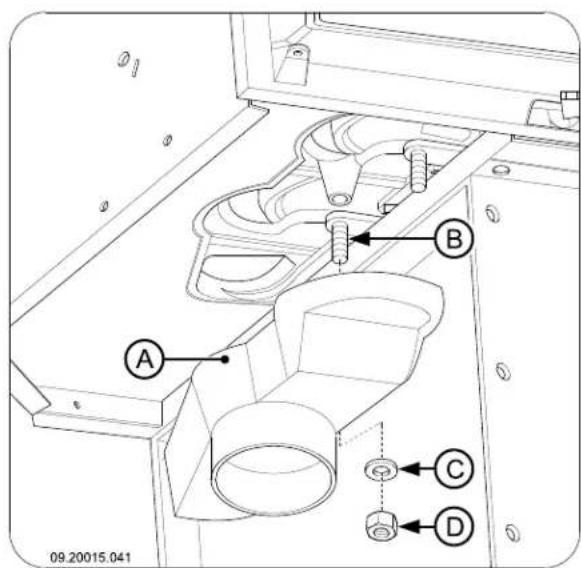 DOVRE 2180CBBS - Buitenluchttaansluiting via de wand of de vloer en de aansluitkraag - 1