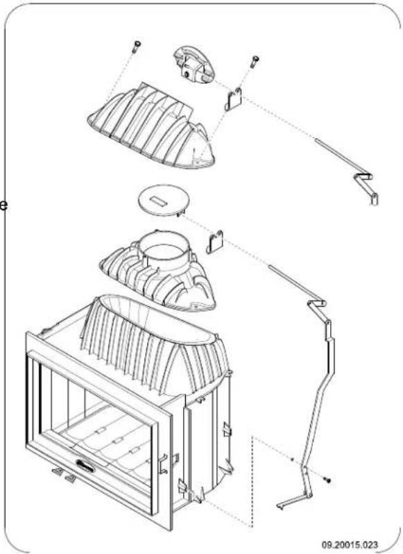 DOVRE 2180CBBS - Changing the direction of the belt connection collar - 1