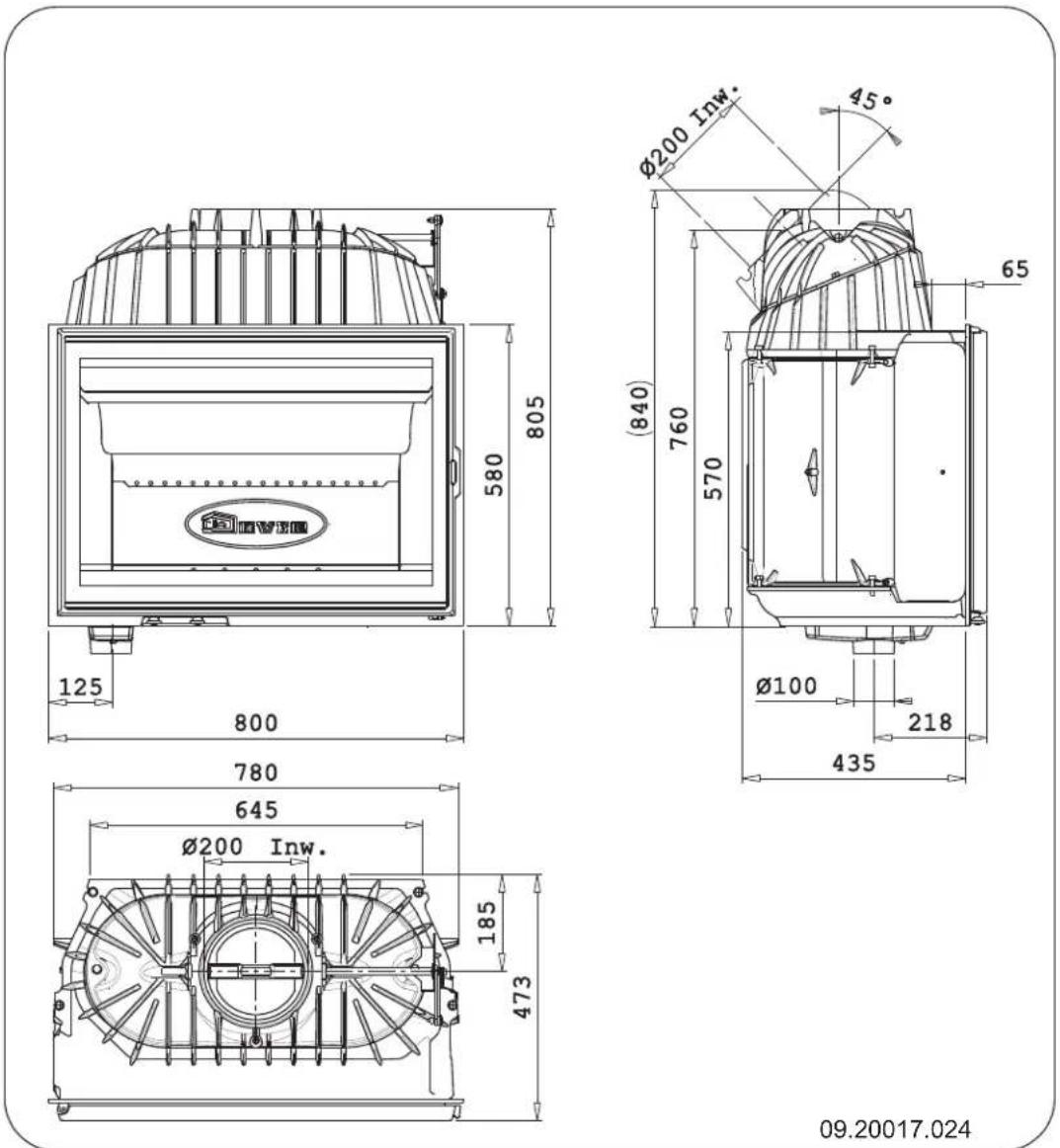 DOVRE 2180CBC - Bijlage 2: Afmetingen - 1