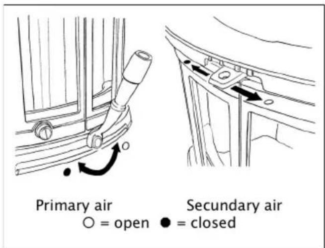 DOVRE 2000CBGL - Lighting a fire - 1