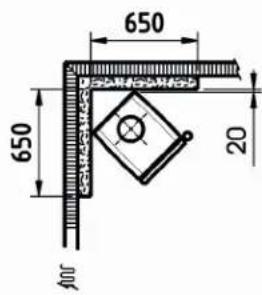 DOVRE Vintage 30 - Vintage 35 - Minimale afstanden: - 9