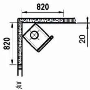 DOVRE Vintage 30 - Vintage 35 - Minimale afstanden: - 8