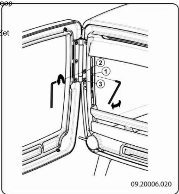 DOVRE Vintage 30 - Nastellen van het scharnier - 1