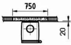 DOVRE Vintage 30 - Vintage 35 - Minimale afstanden: - 2