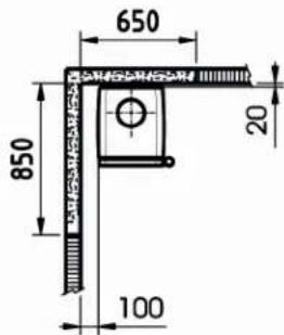 DOVRE Vintage 35 - Vintage 30 - Minimale afstanden: - 5