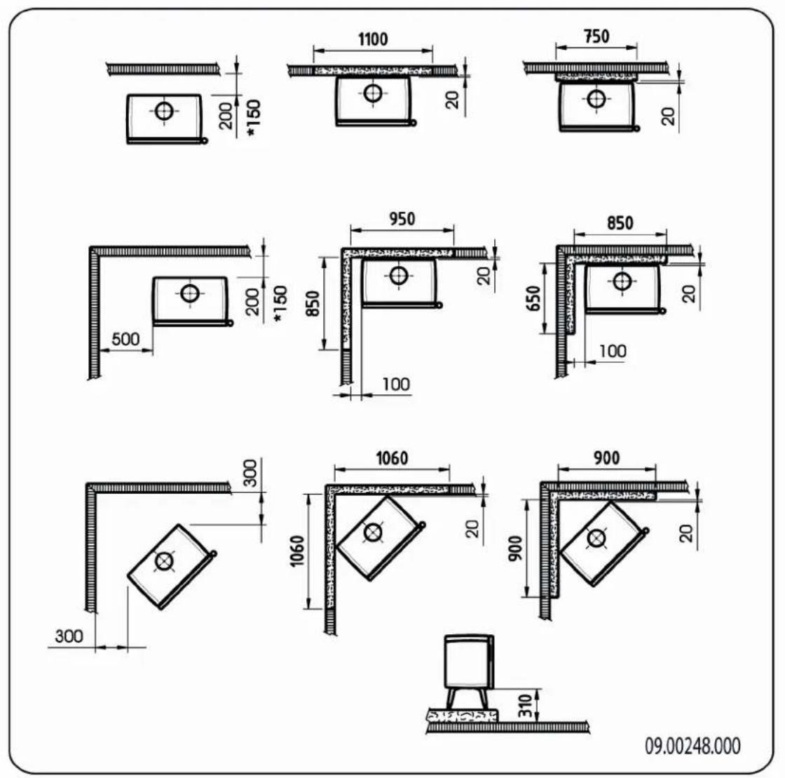 DOVRE Vintage 35 - Annexe 3 : Distance entre le poèle et les maté   combustibles - 1