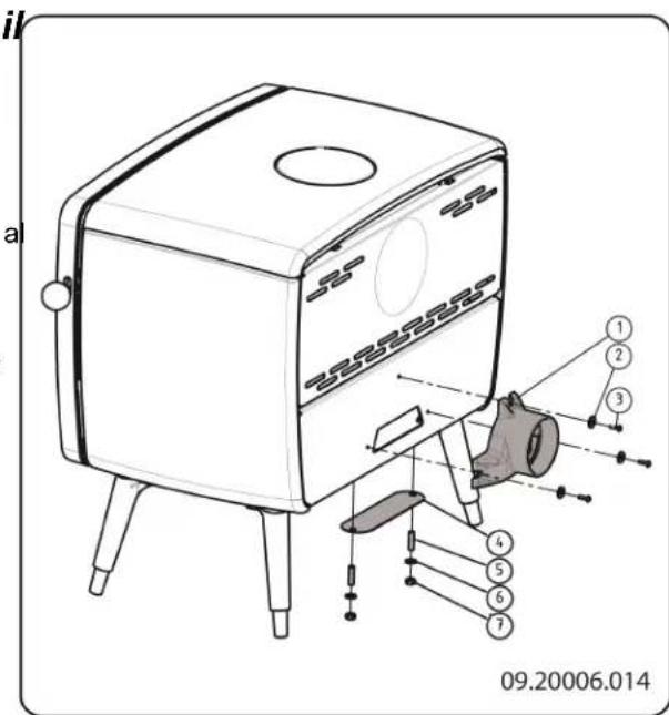 DOVRE Vintage 35 - Presa d'aria esterna collegata parte posteriore dell'apparecchio - 1
